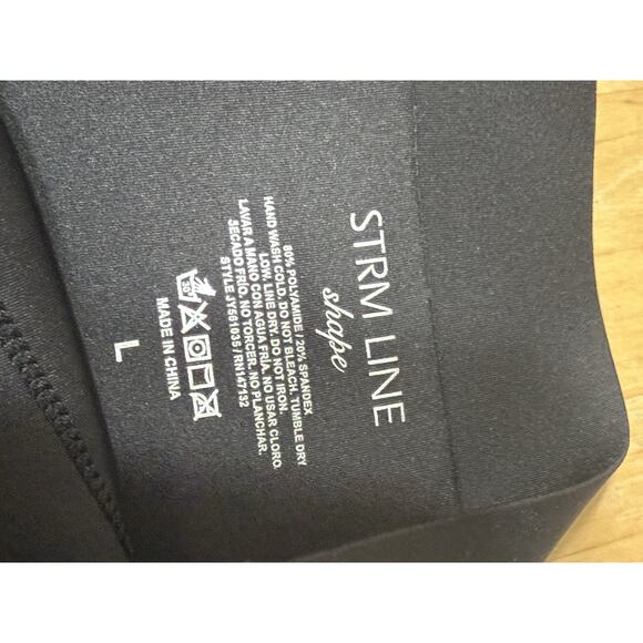 STRM LINE Firm Control BLACK Hi Waist Shaping Brief Panty Womens Sz L NWOT - Picture 3 of 3